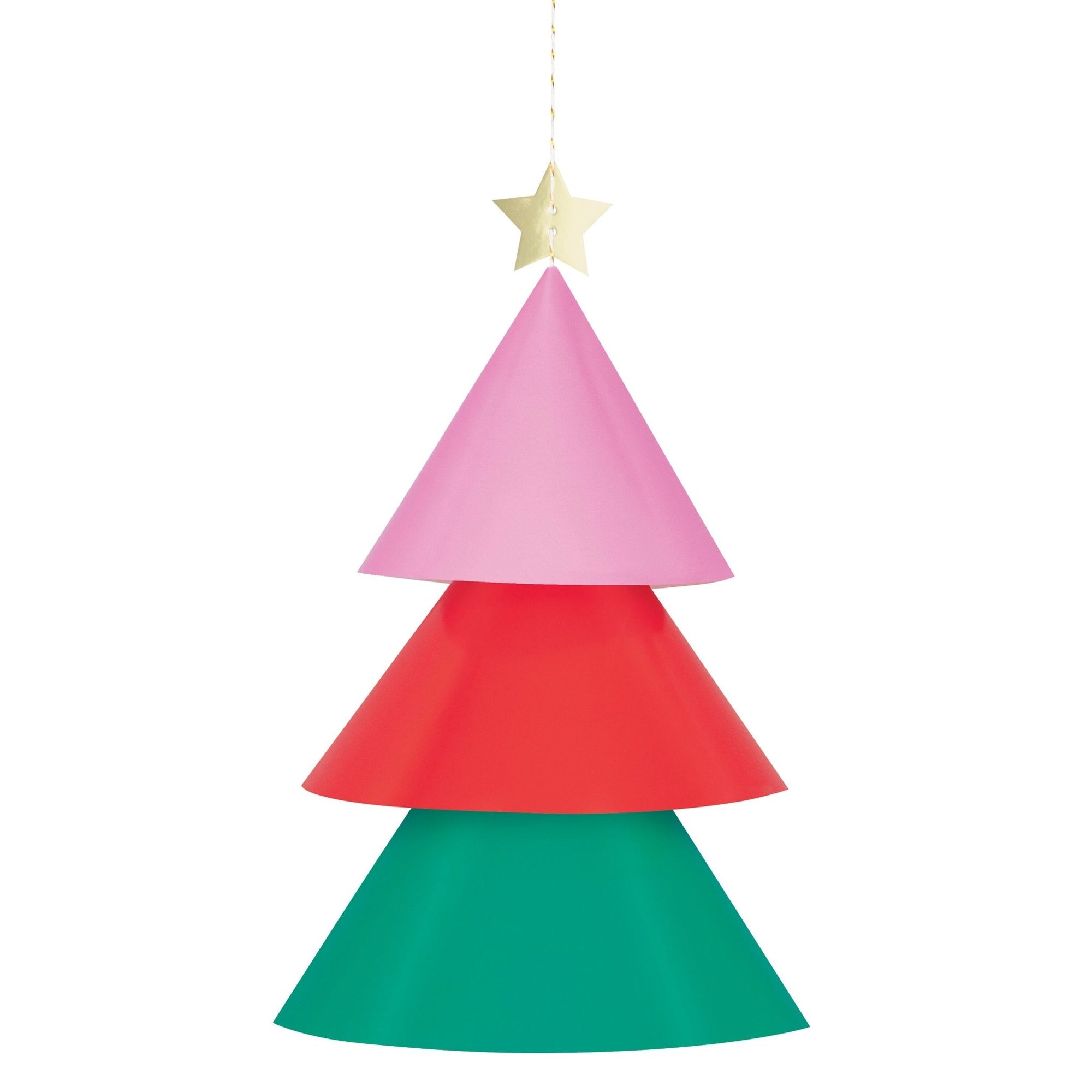 Pink, Red & Green Tree Christmas Party Decoration - Stesha Party