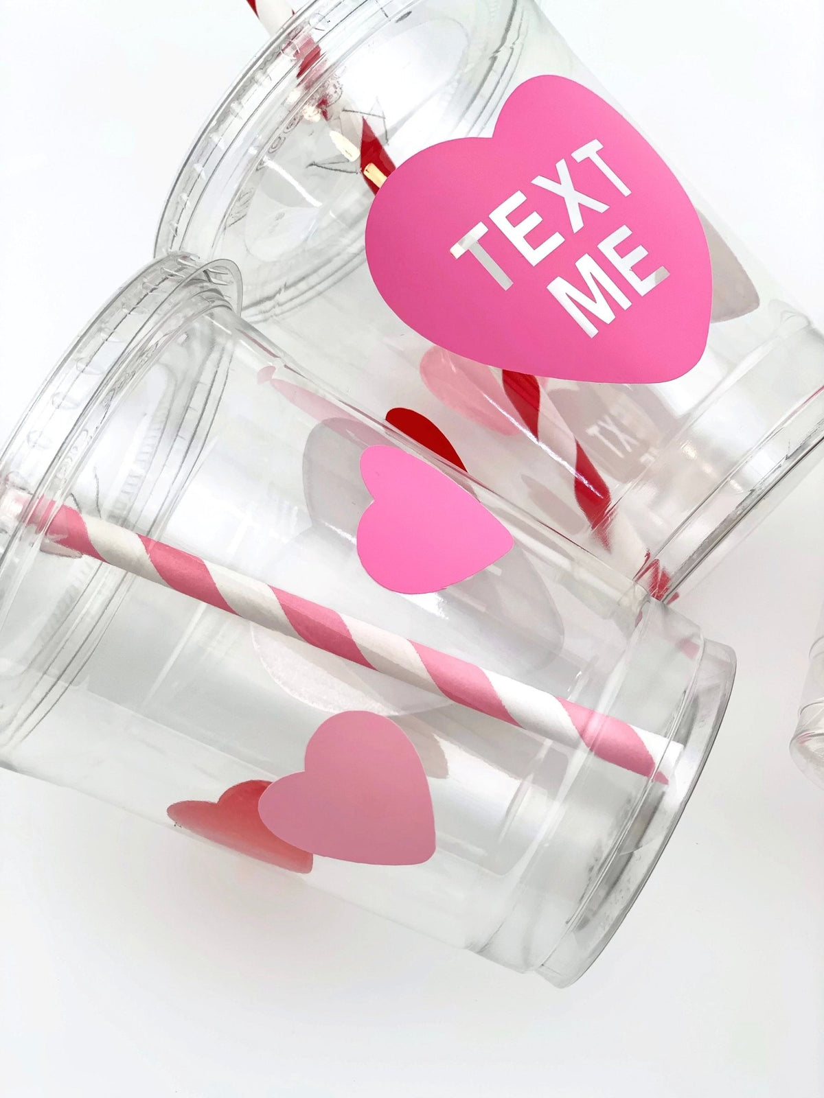 Lidded Valentines Day Party Cups - Stesha Party - cup, valentine
