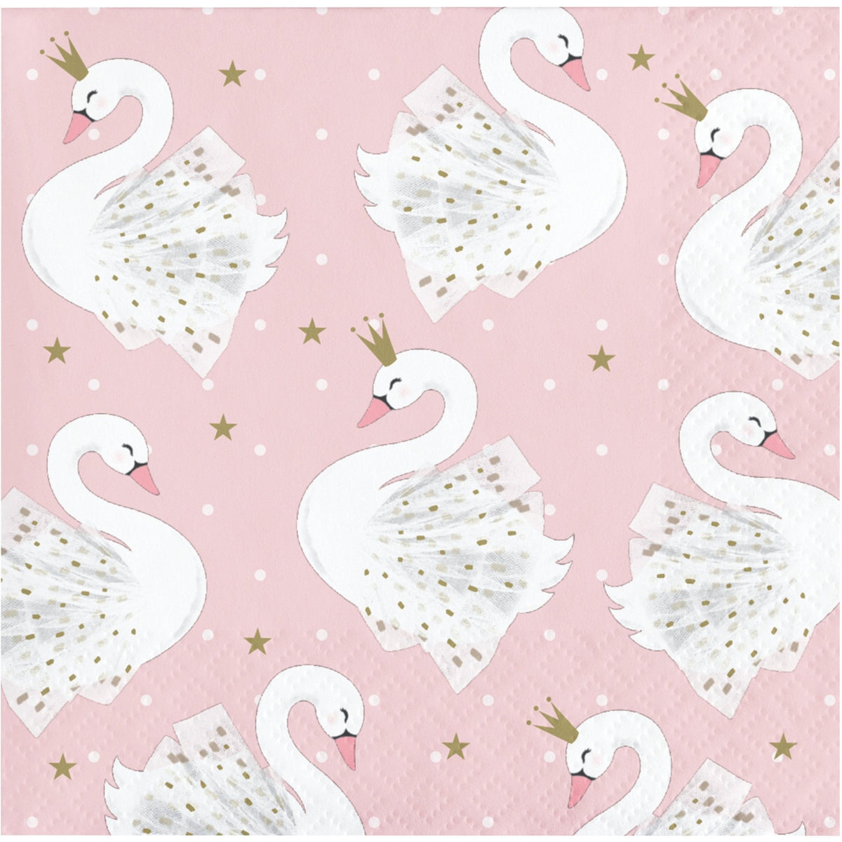 Pink Swan Party Napkins - Stesha Party