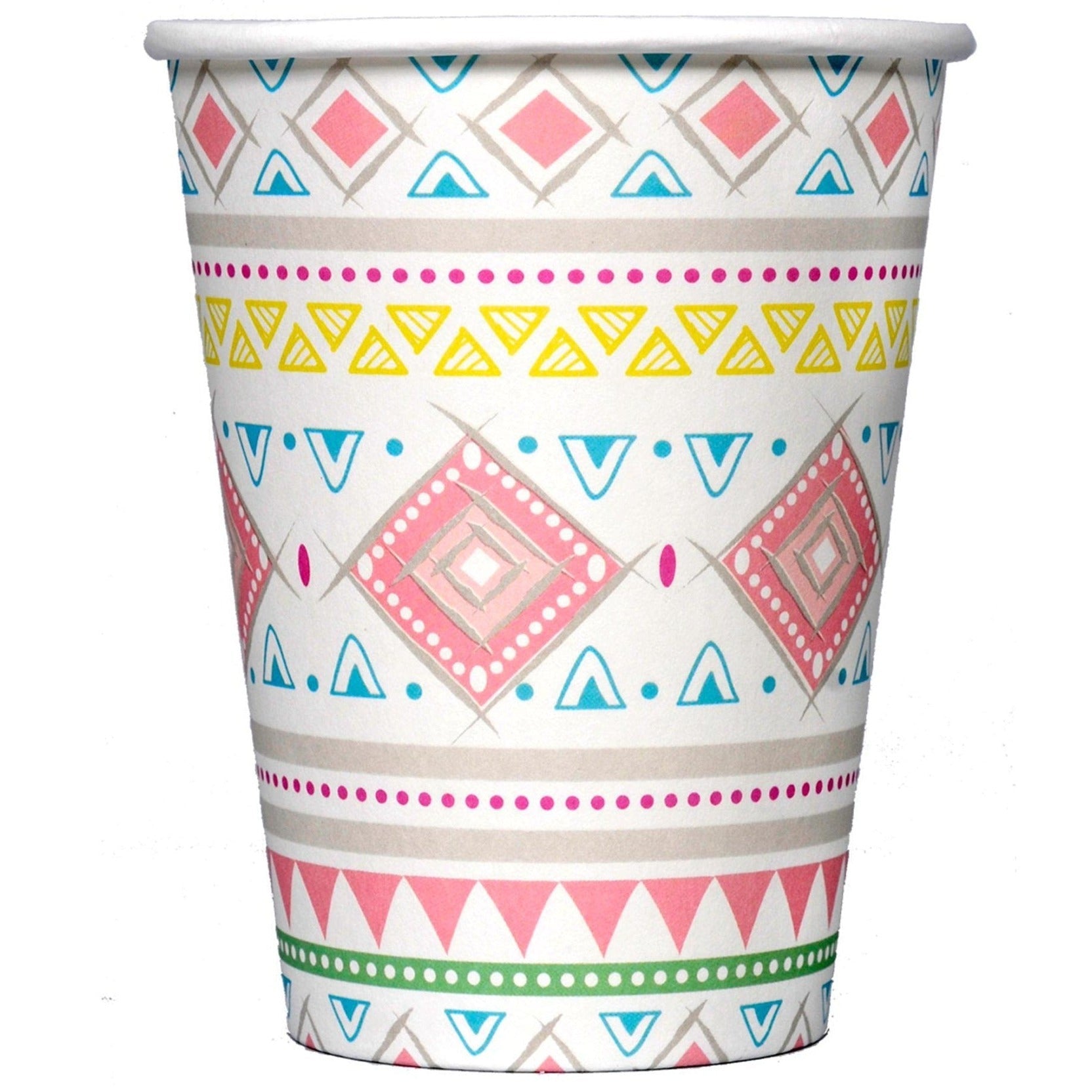 Pink Tribal Party Cups - Stesha Party