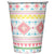 Pink Tribal Party Cups - Stesha Party