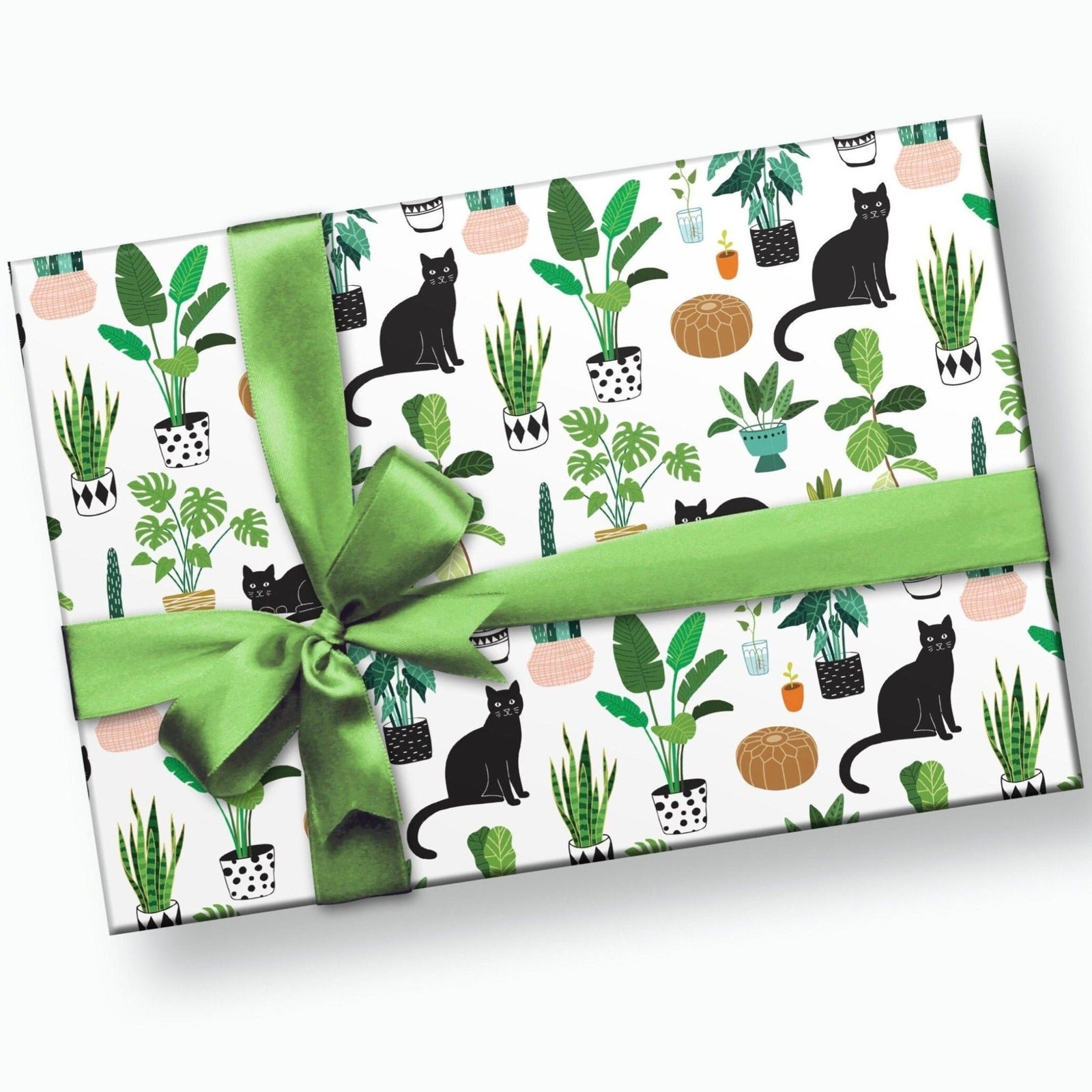 Plants & Cats Gift Wrapping Paper - Stesha Party