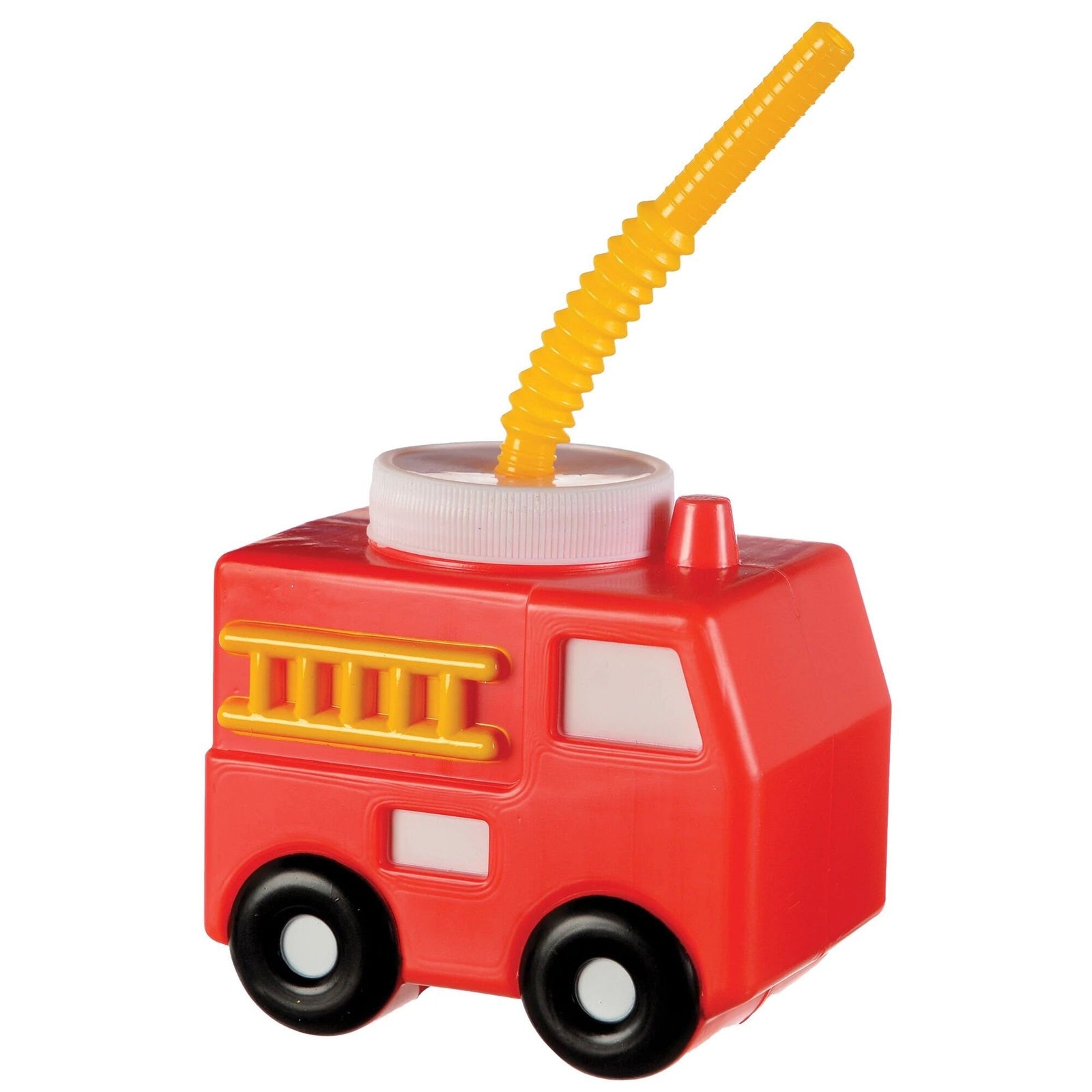 Plastic Firetruck Reusable Drink Cup - Stesha Party