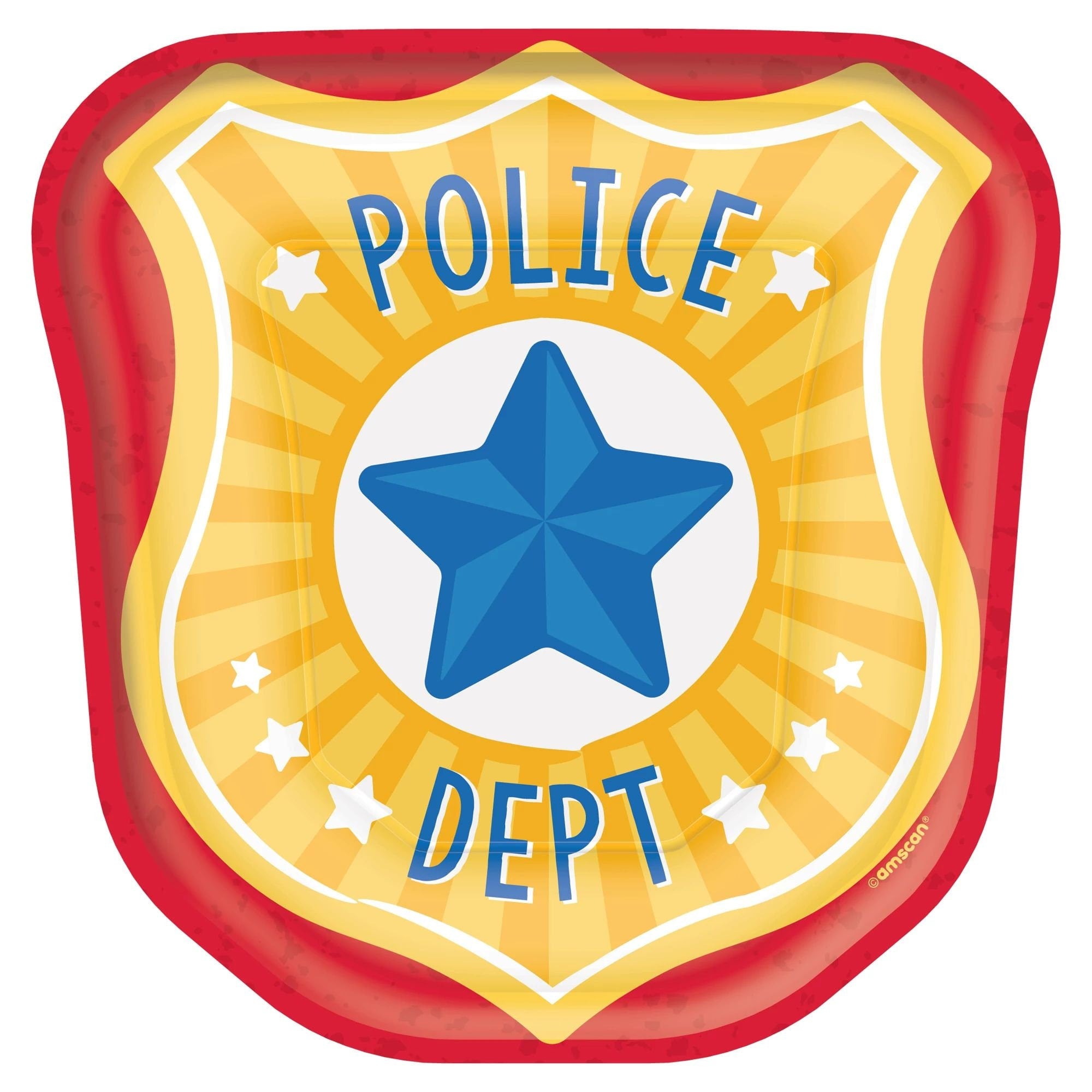 Police Badge Party Plates - Stesha Party