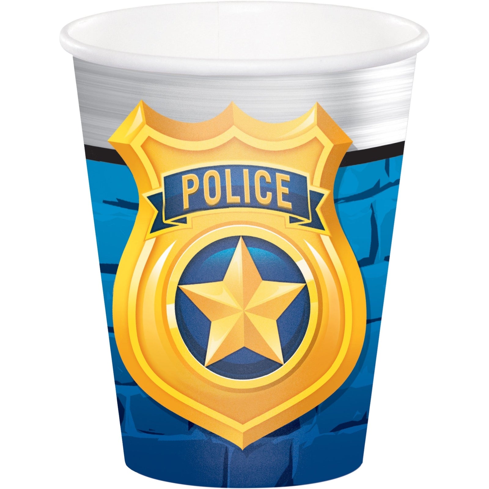 Police Party Paper Cups - Stesha Party