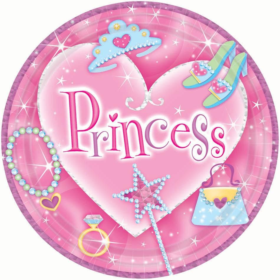 Princess Pink Party Plates - Stesha Party