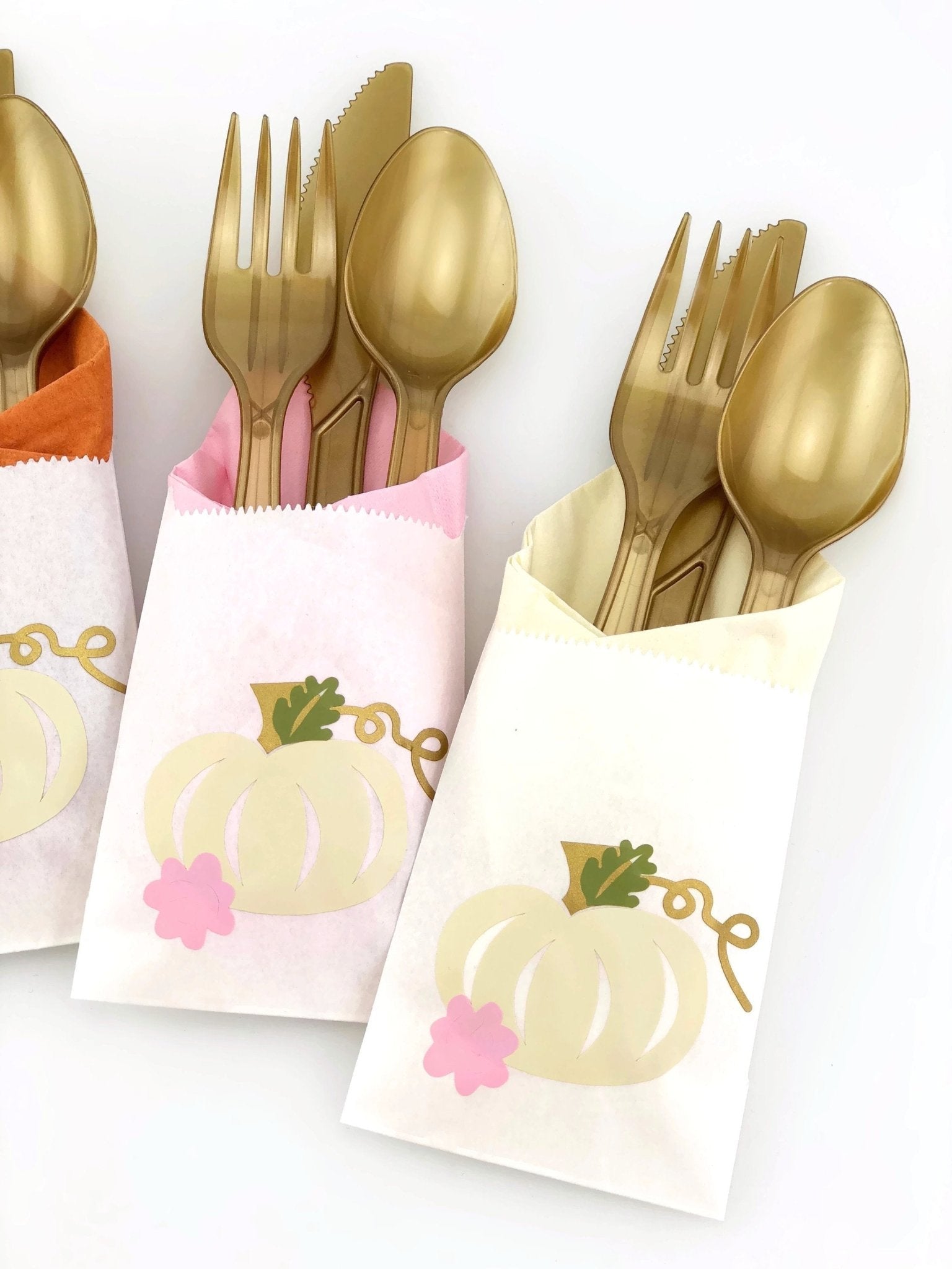 Pumpkin Party Cutlery Bag Set - Stesha Party