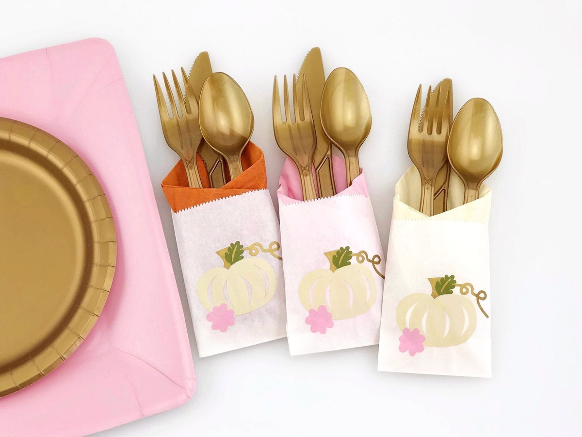 Pumpkin Party Cutlery Bag Set - Stesha Party