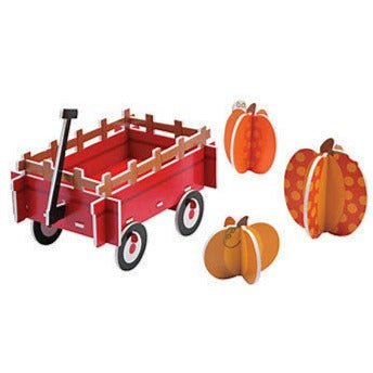 Pumpkin Party Wagon Centerpiece - Stesha Party