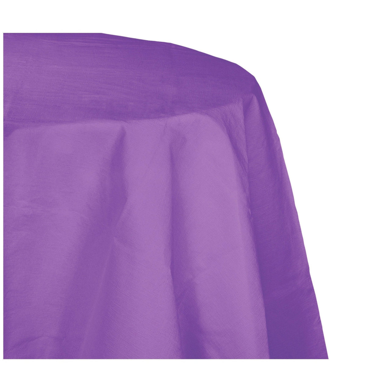 Purple 82&quot; Round Tablecloth - Stesha Party