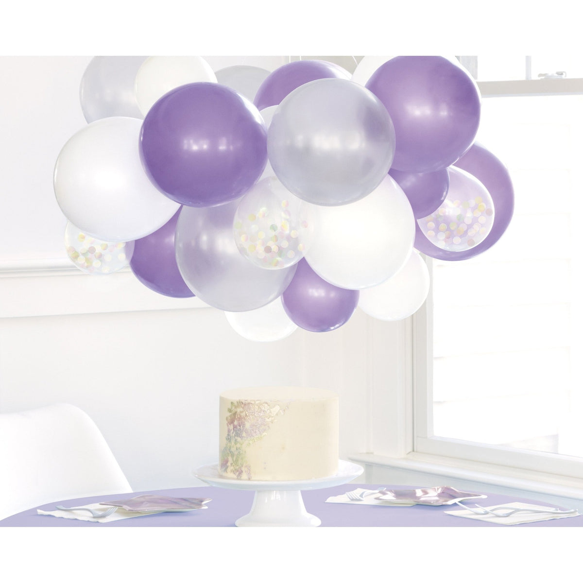 Purple Chandelier Balloon Kit - Stesha Party