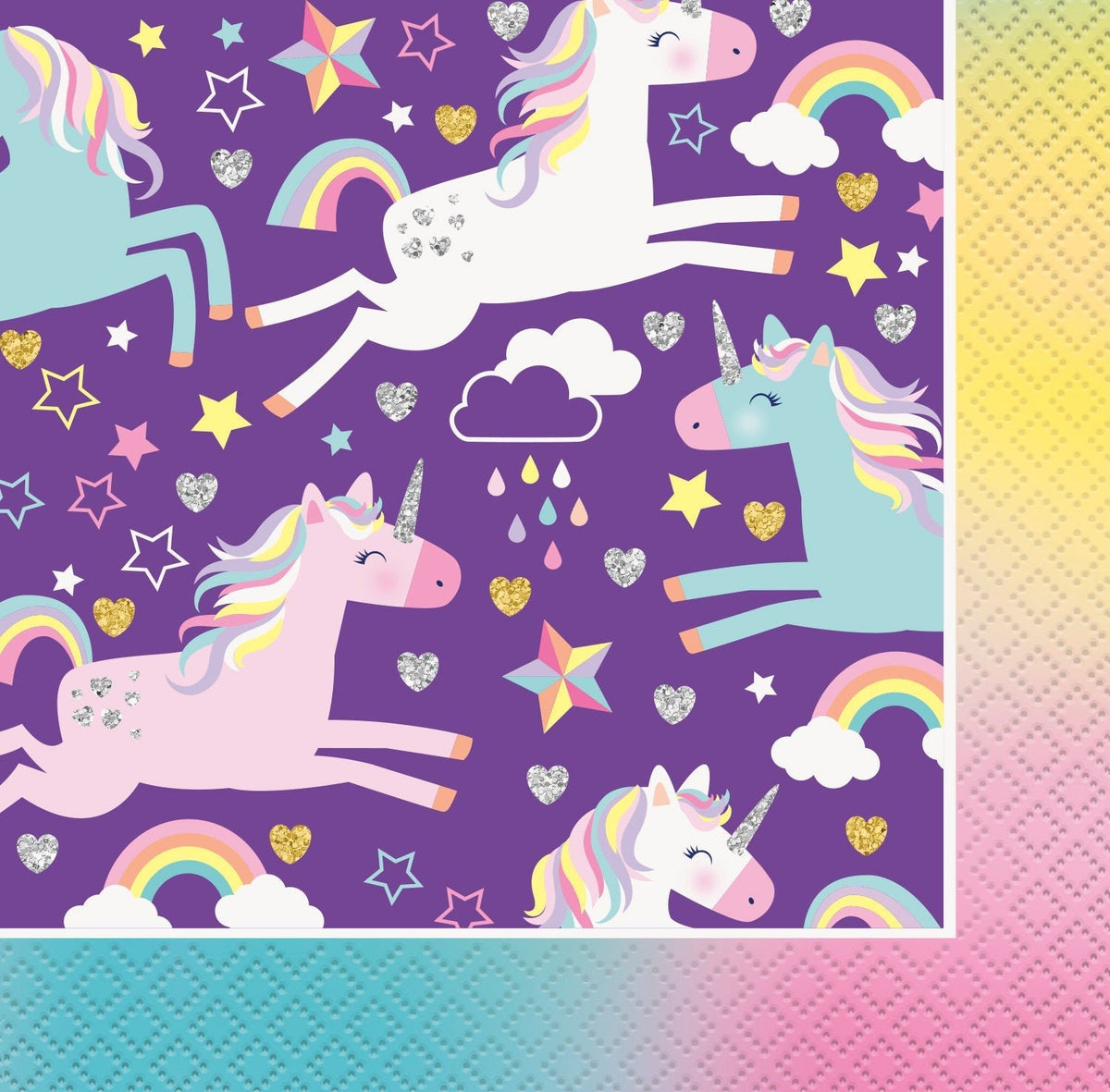 Purple Unicorn Napkins - Stesha Party