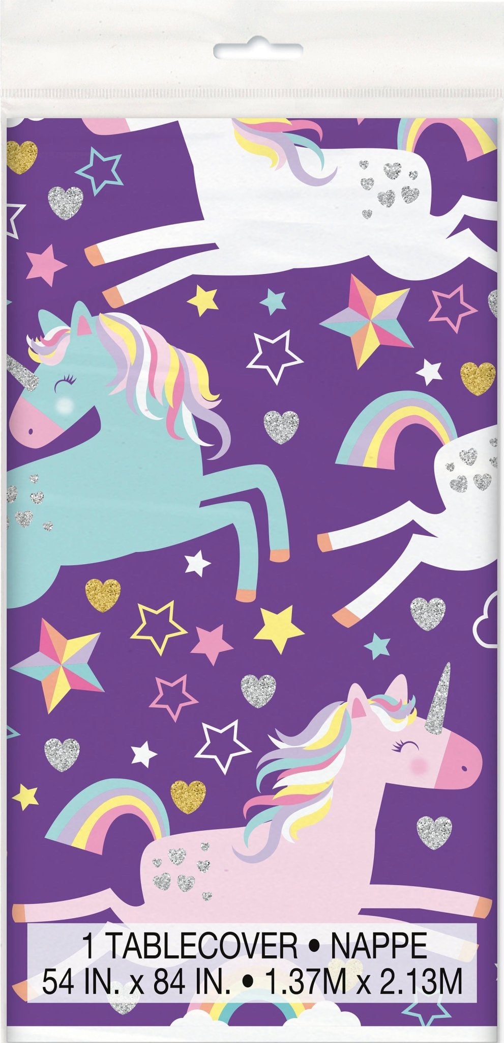 Purple Unicorn Tablecloth - Stesha Party