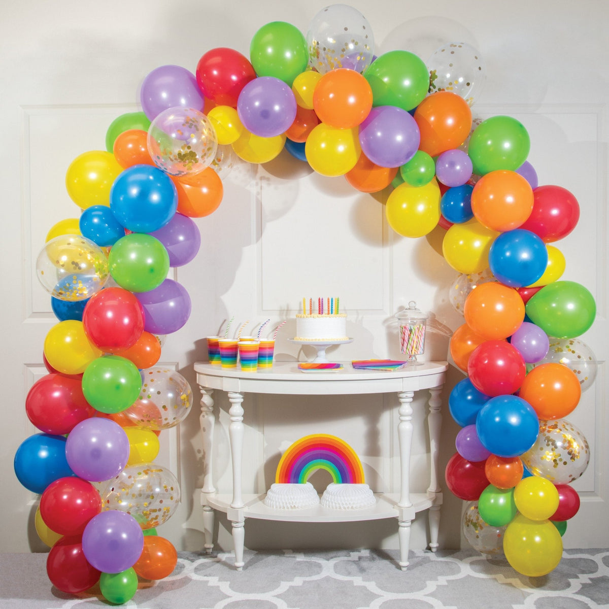 Rainbow Balloon Arch Kit - Stesha Party