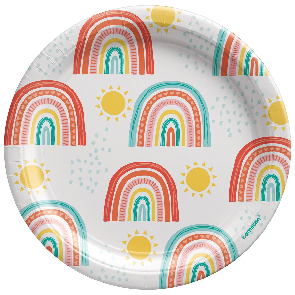 Rainbow Cake Plates - Stesha Party