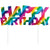 Rainbow "Happy Birthday" Cake Topper - Stesha Party