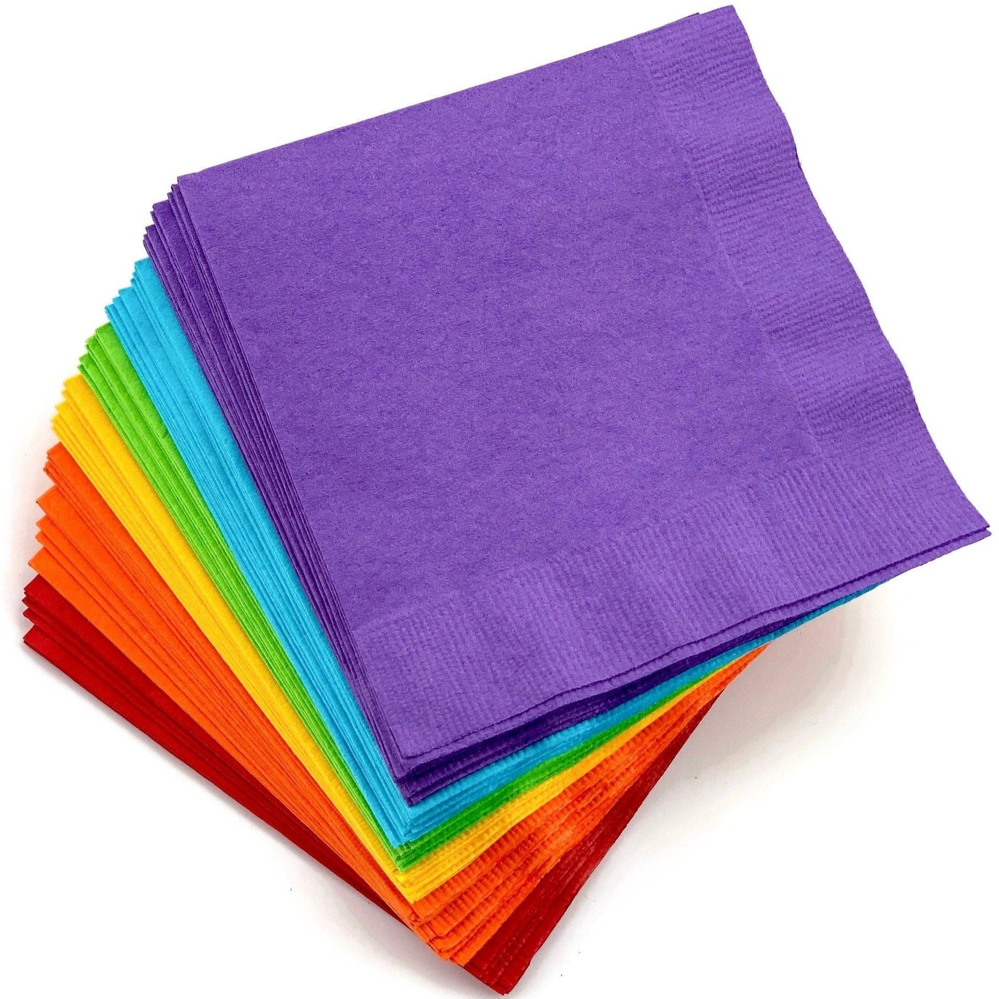 Rainbow Party Assorted Beverage Napkins - Stesha Party