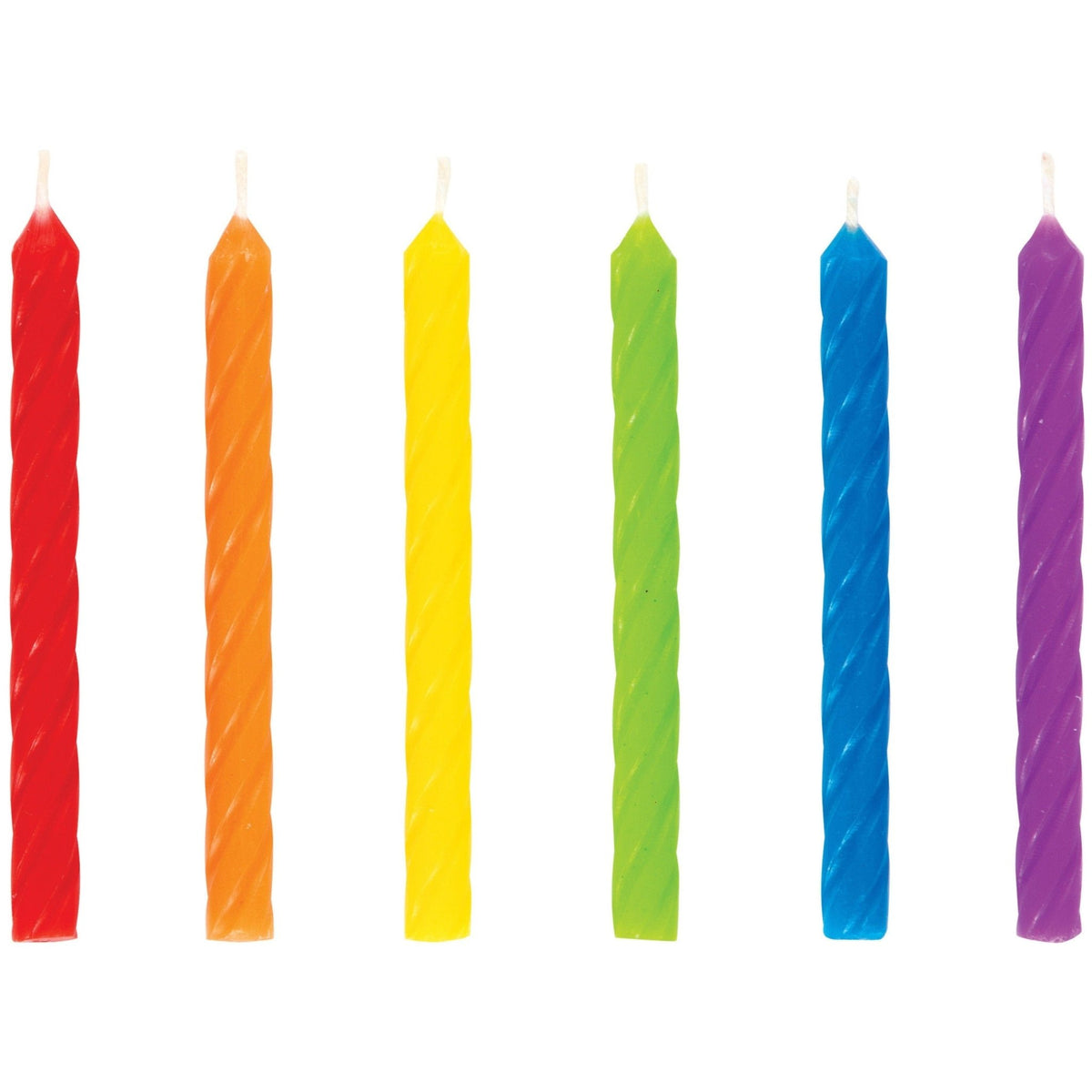 Rainbow Party Candles - Stesha Party