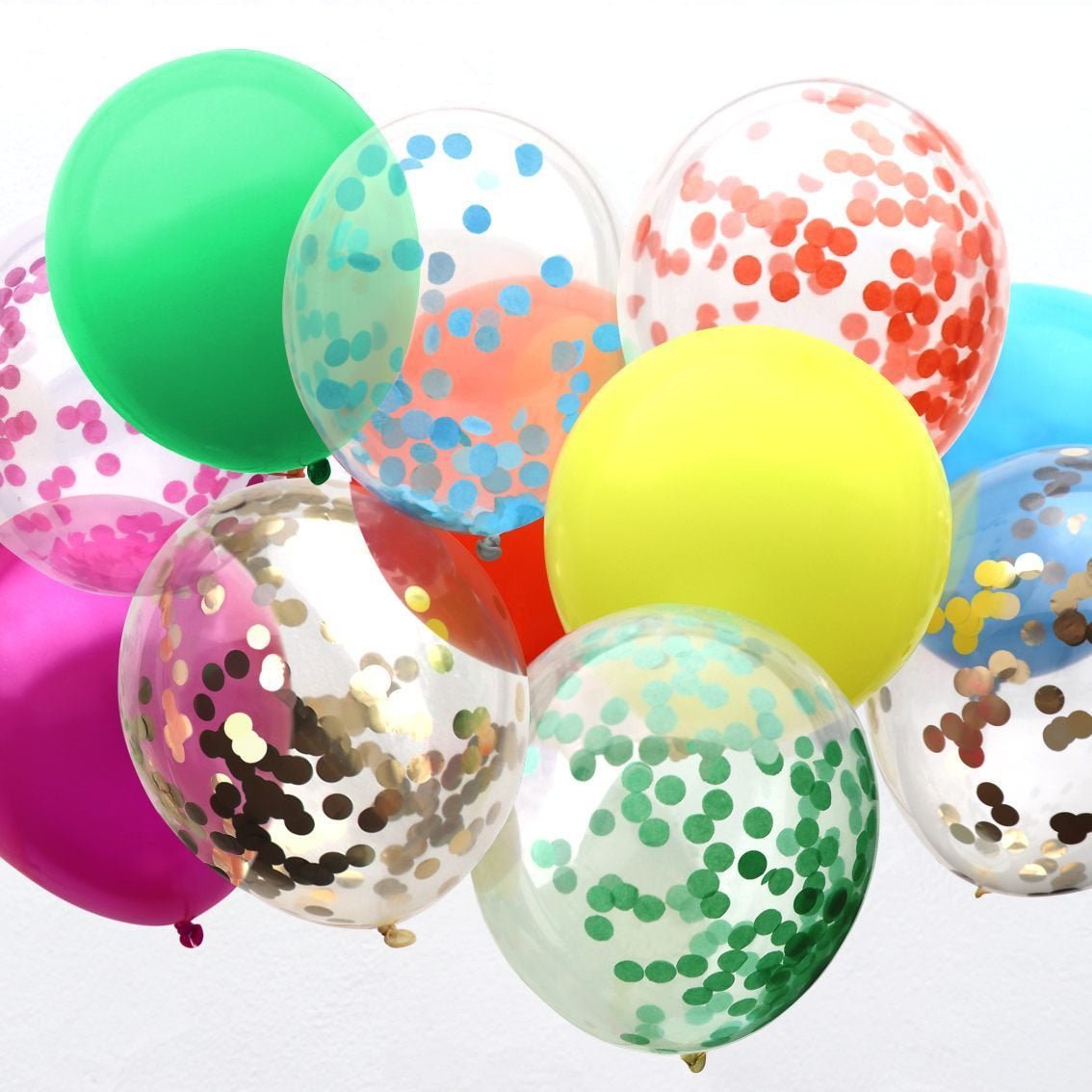 Rainbow Party Confetti Balloons - Stesha Party