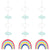 Rainbow Party Hanging Decorations - Stesha Party