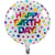 Rainbow Polka Dot "Happy Birthday" Balloon - Stesha Party