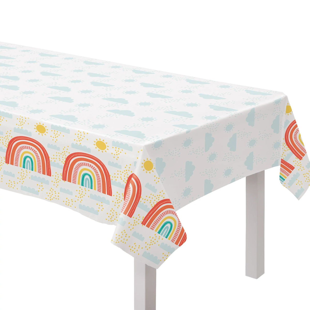 Rainbows &amp; Clouds Tablecloth - Stesha Party