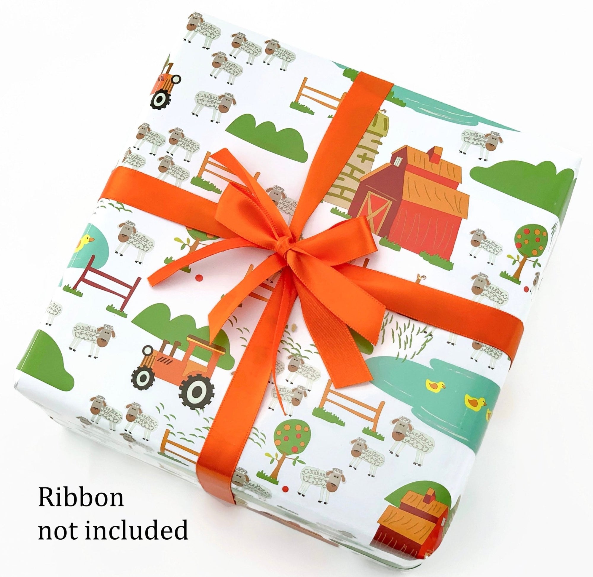 Red Barn Gift Wrap - Stesha Party