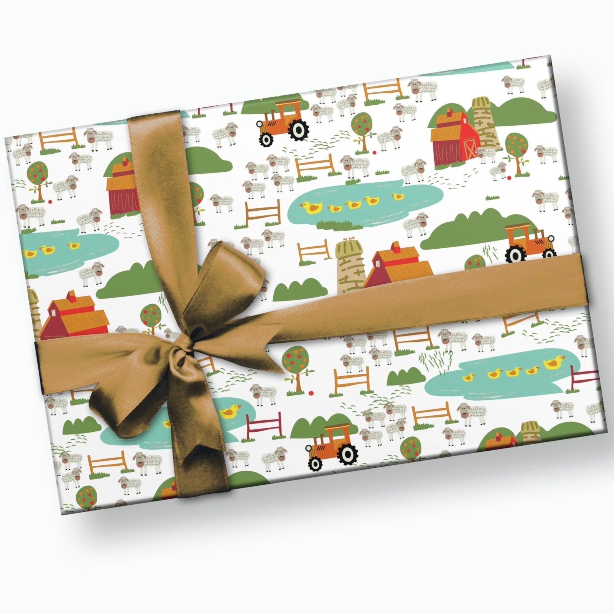 Red Barn Gift Wrap - Stesha Party