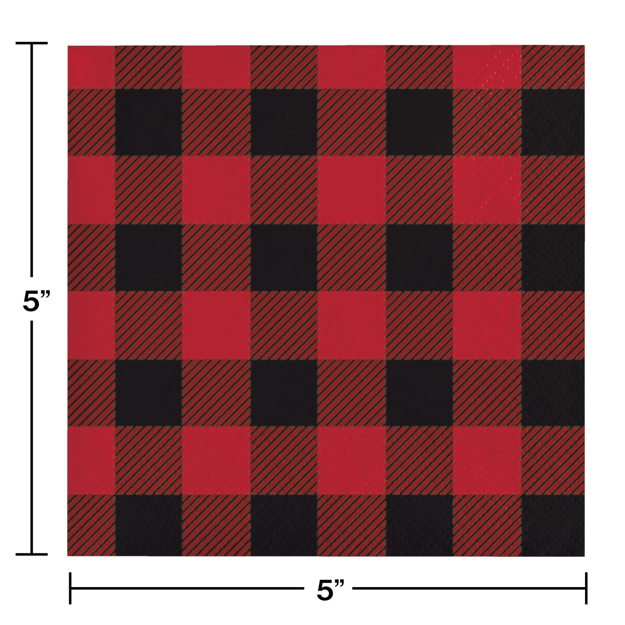 Red Truck Buffalo Plaid Christmas Plates & Napkins - Stesha Party