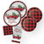 Red Truck Buffalo Plaid Christmas Plates & Napkins - Stesha Party