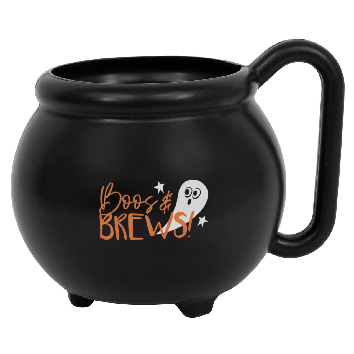 Reusable Plastic Boos &amp; Brews Cauldron Halloween Party Cup - Stesha Party