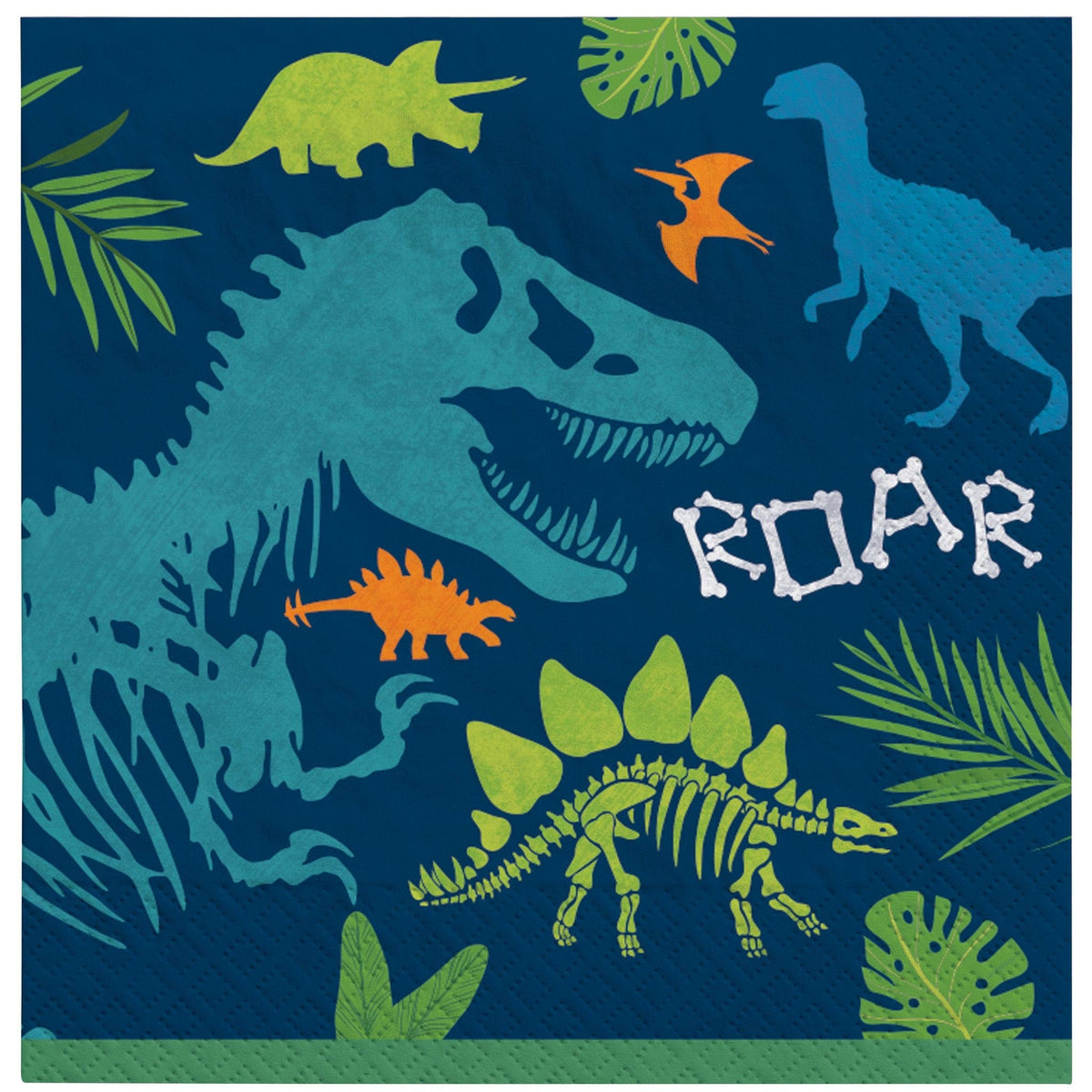 &quot;Roar&quot; Dinosaur Napkins - Stesha Party