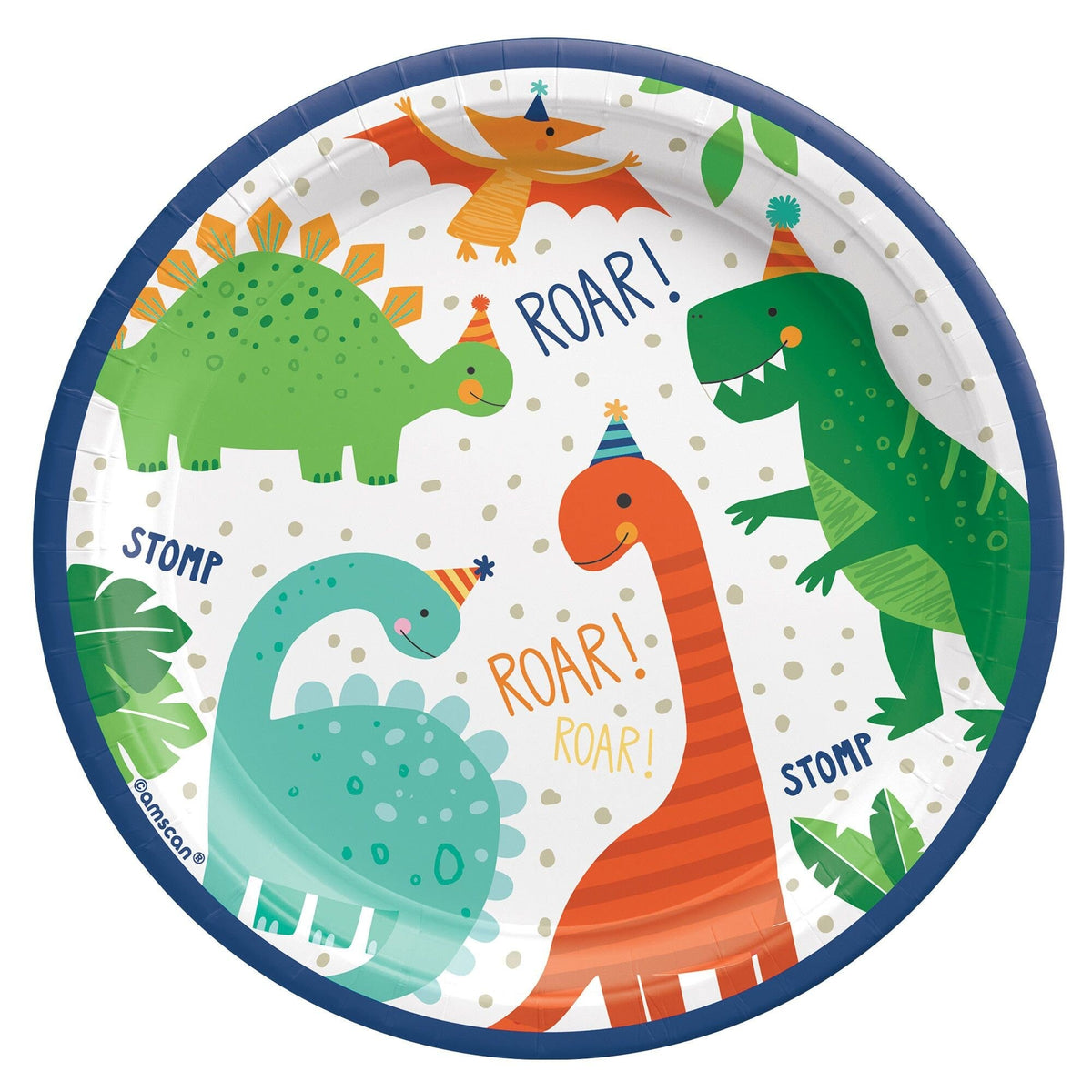 Roar Dinosaur Party Plates - Stesha Party