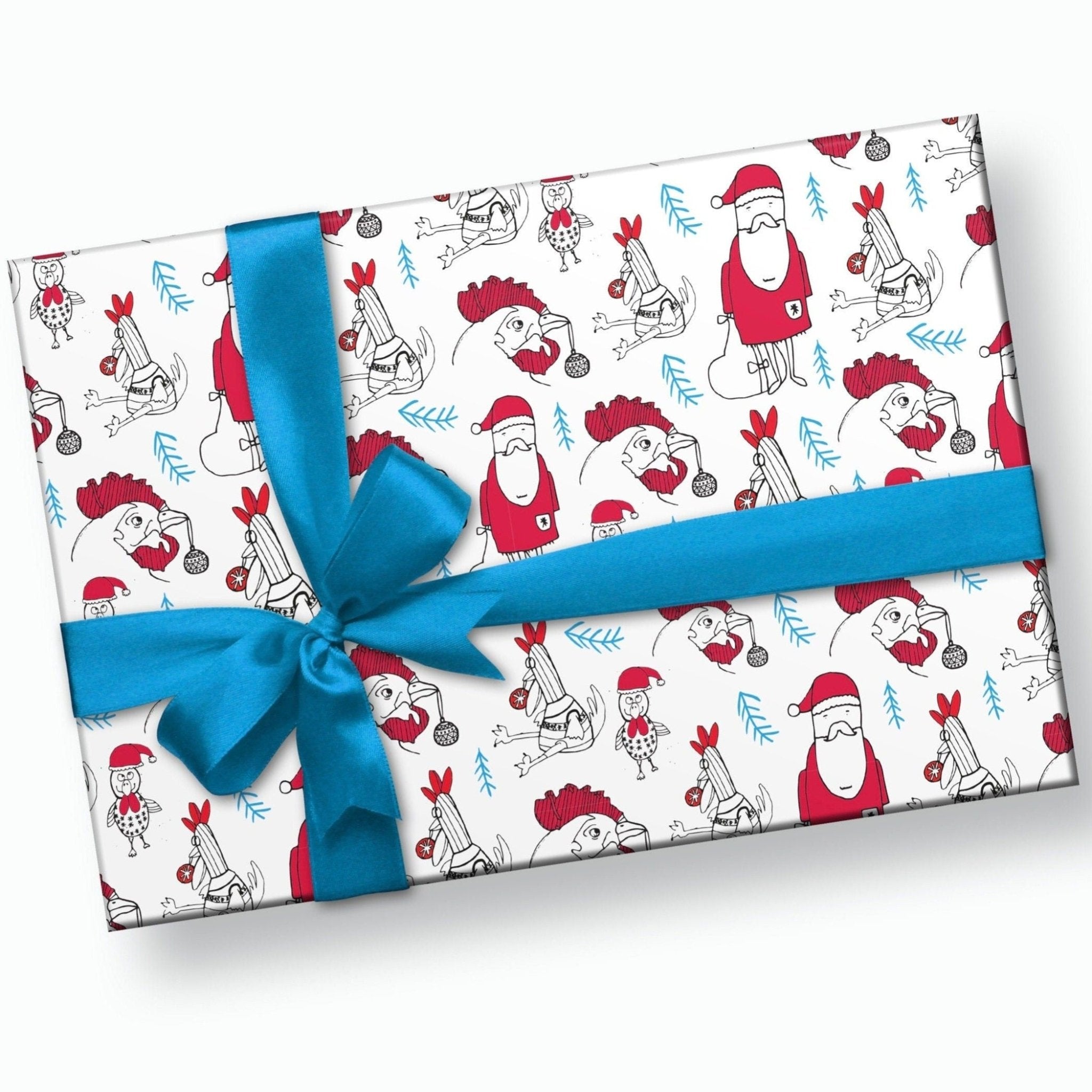 Wrapping Paper Sheets,compatible With Christmas Party Set Of 6 Gift Wrap  Papers