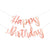 Rose Gold "Happy Birthday" Banner - Stesha Party