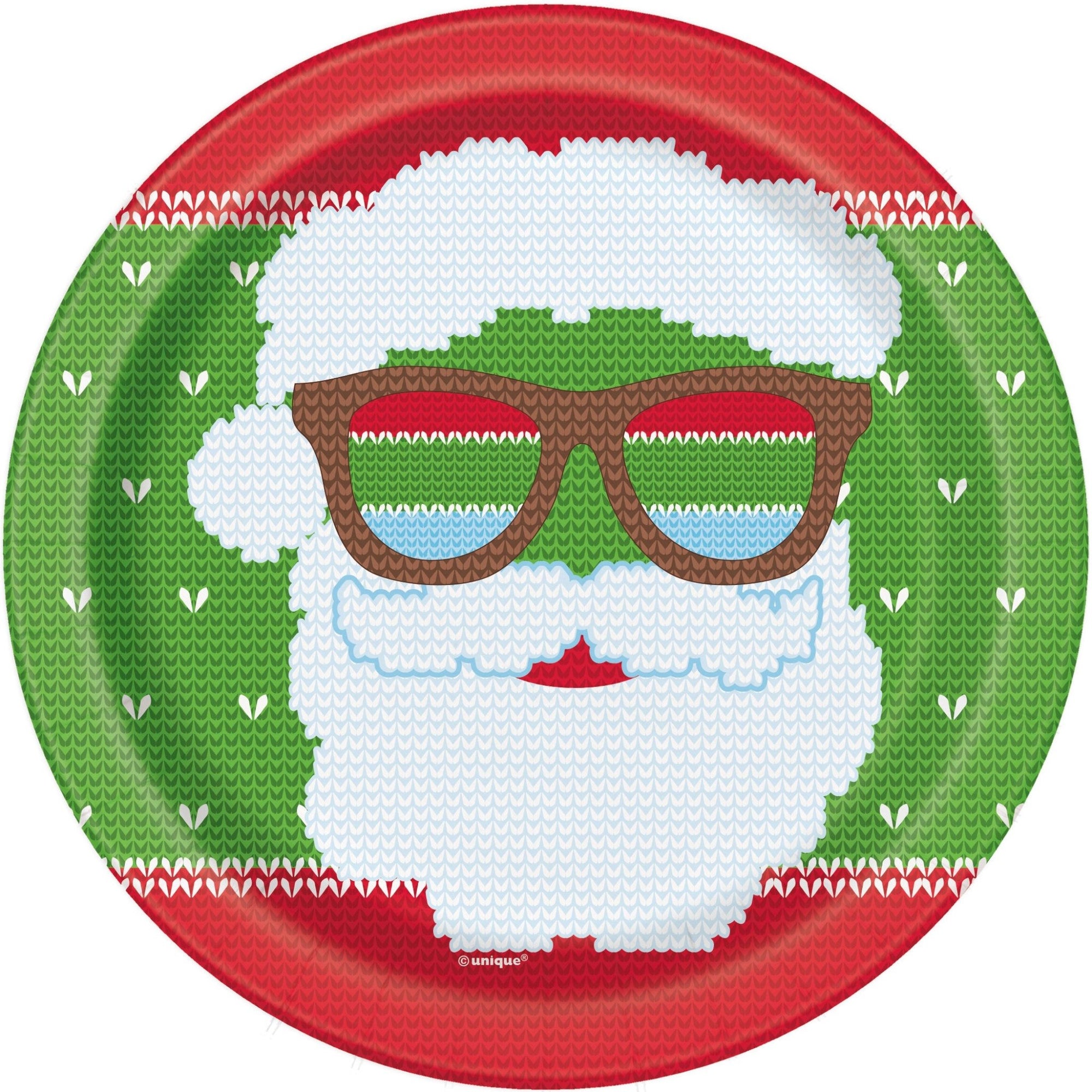 Santa Ugly Sweater Party Plates - Stesha Party