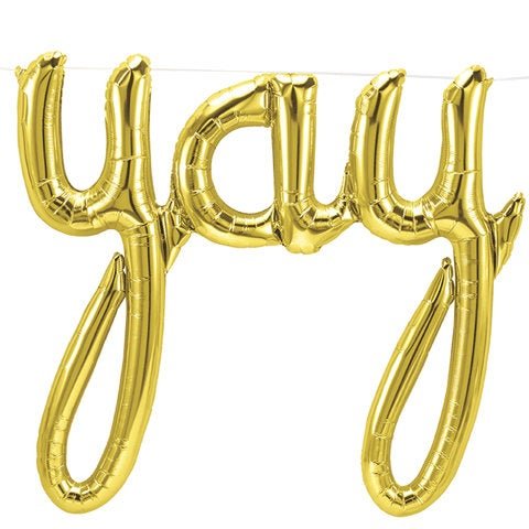 Script "YAY" Gold Balloon - Stesha Party