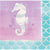 Seahorse Mermaid Party Napkins - Stesha Party