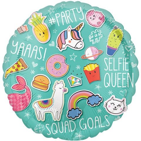 Selfie Kawaii Party Balloon - Stesha Party