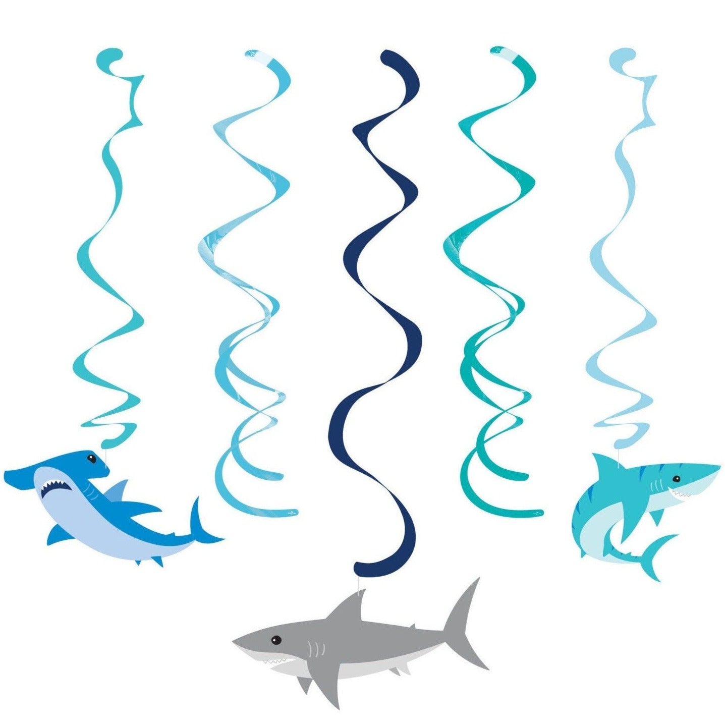 Shark Hanging Decorations - Stesha Party