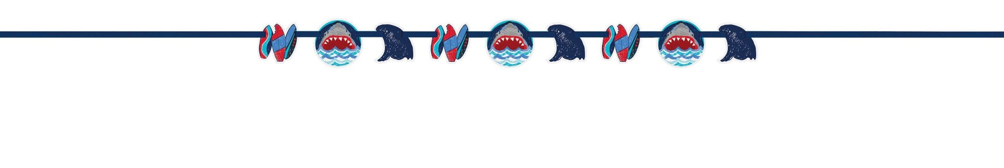 Shark Party Banner - Stesha Party