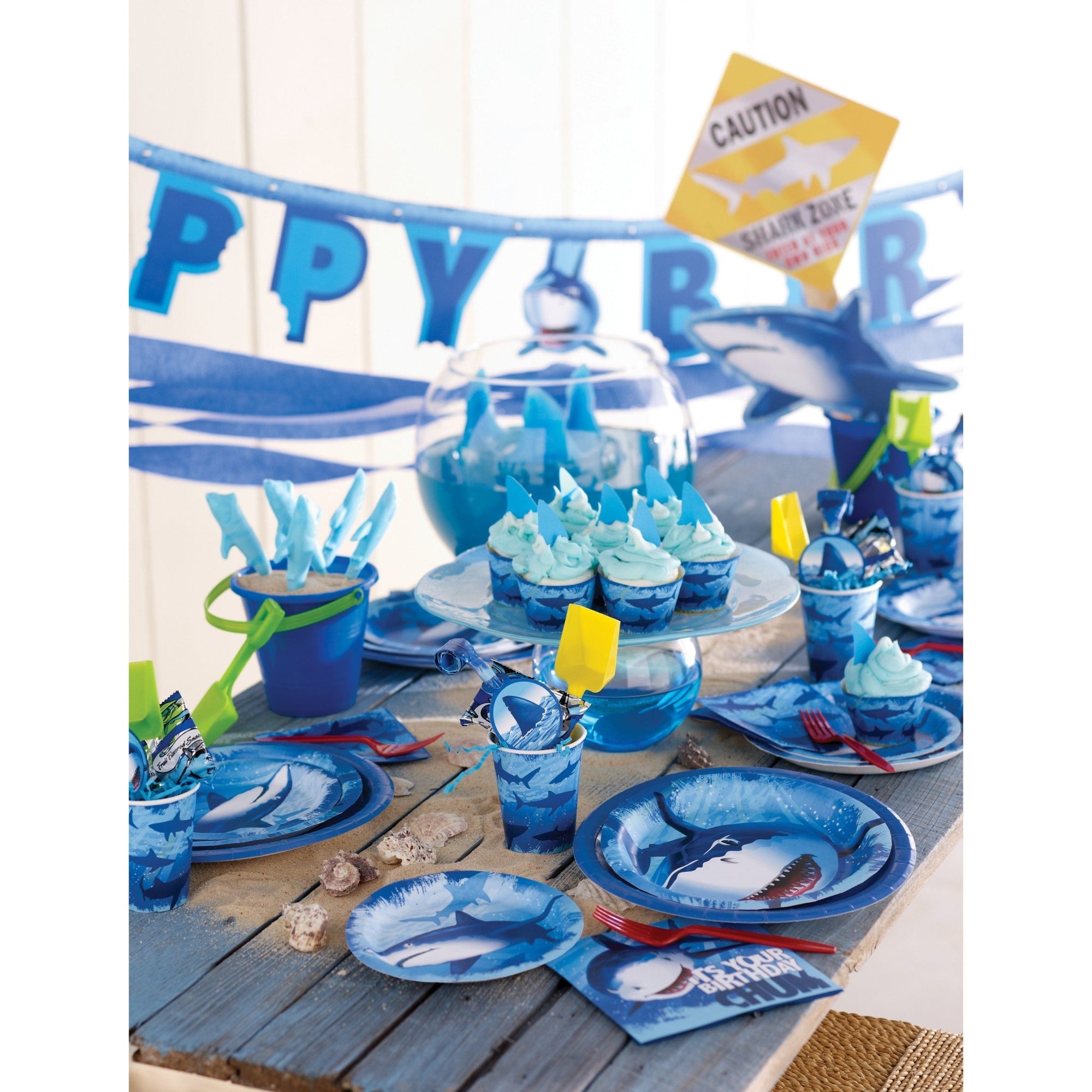 Shark Party Cups - Stesha Party