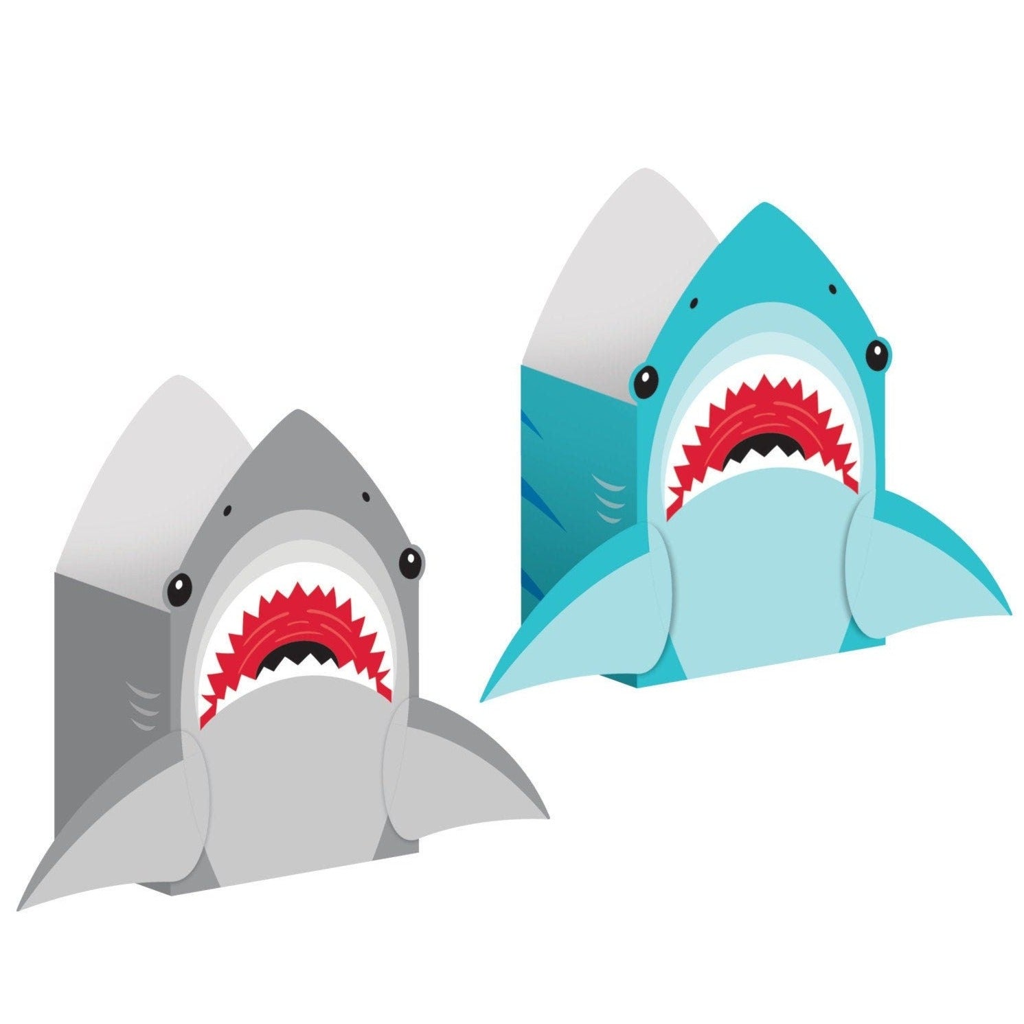 Shark Party Favor Boxes - Stesha Party