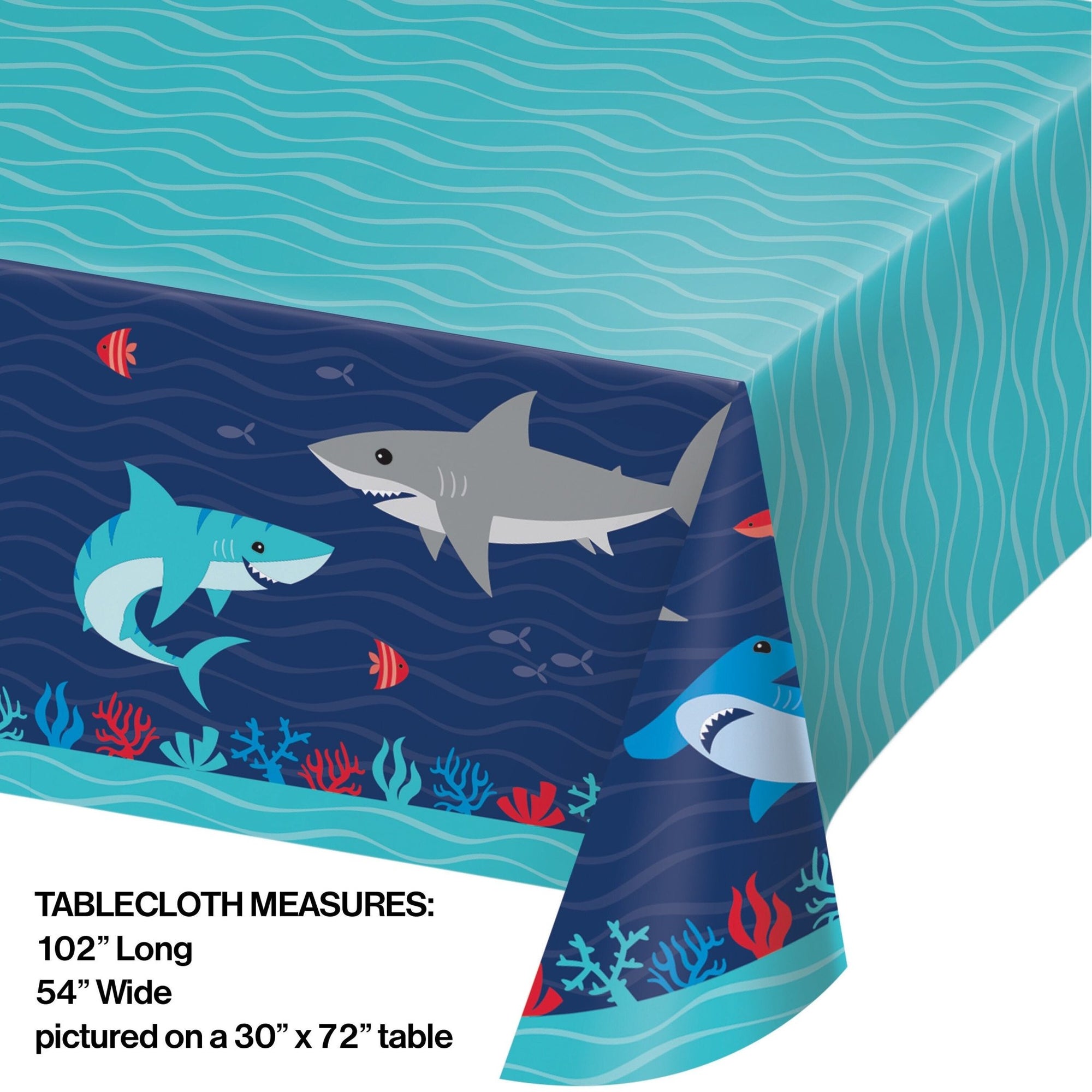 Shark Party Paper Tablecloth - Stesha Party