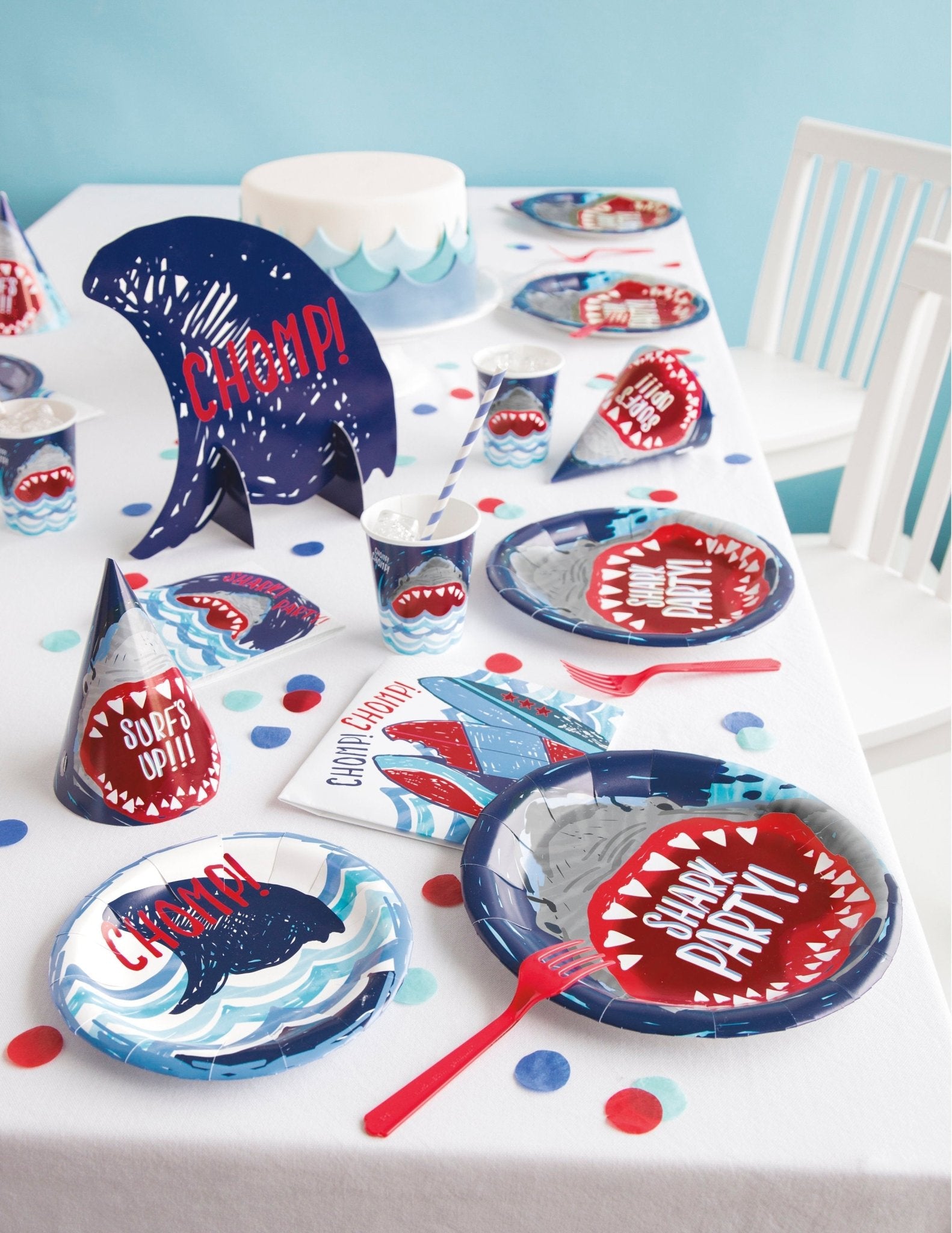 Shark Party Tablecloth - Stesha Party