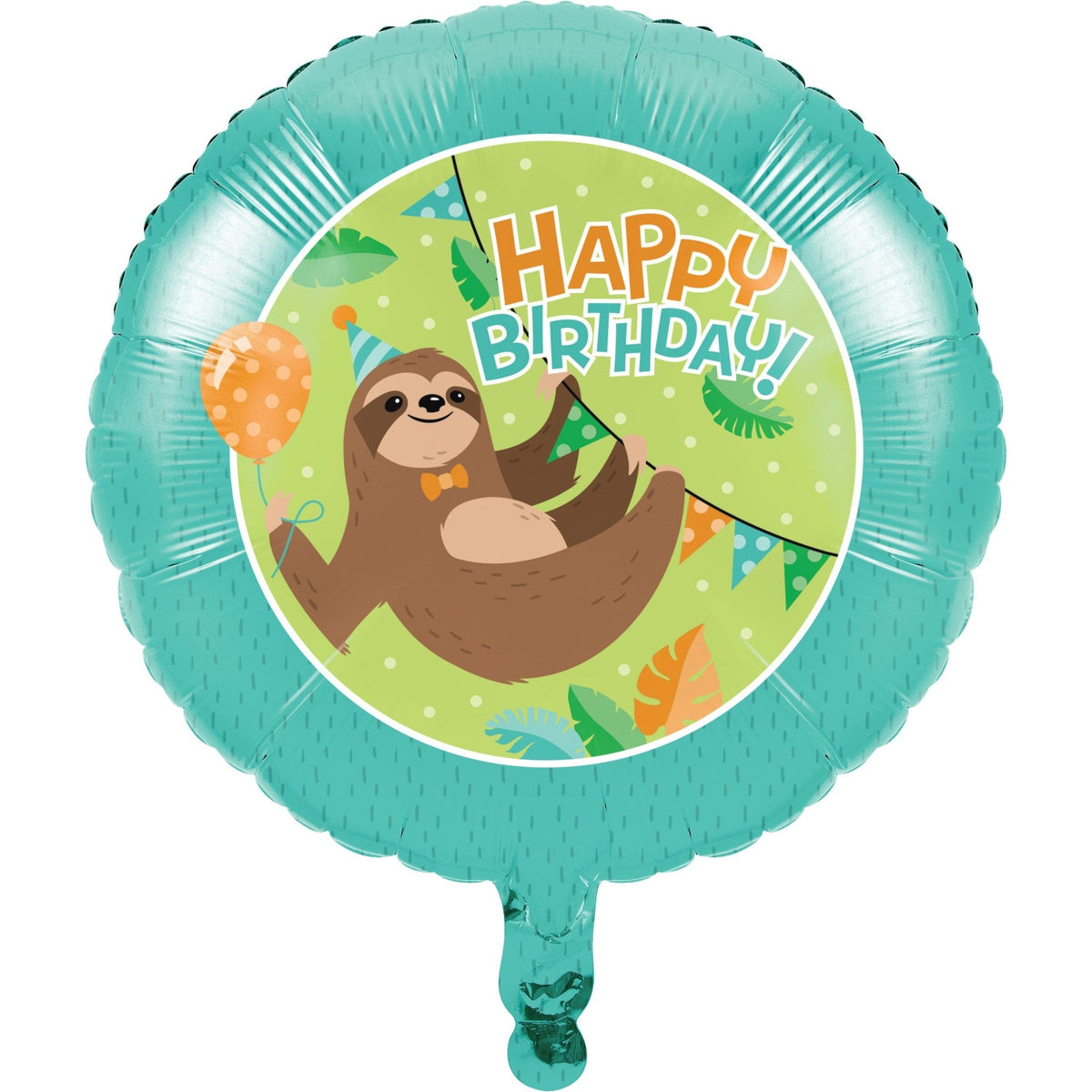 Sloth &quot;Happy Birthday&quot; Balloon - Stesha Party