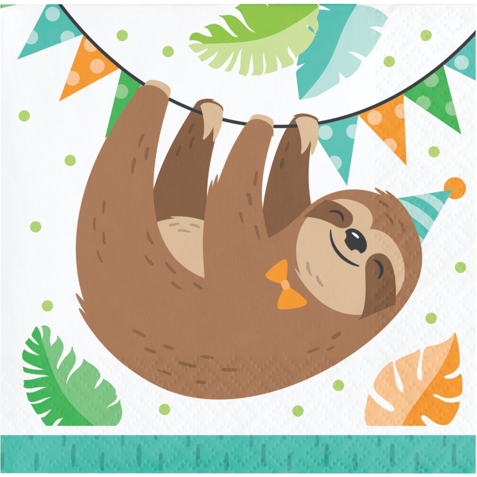 Sloth Party Beverage Napkins - Stesha Party