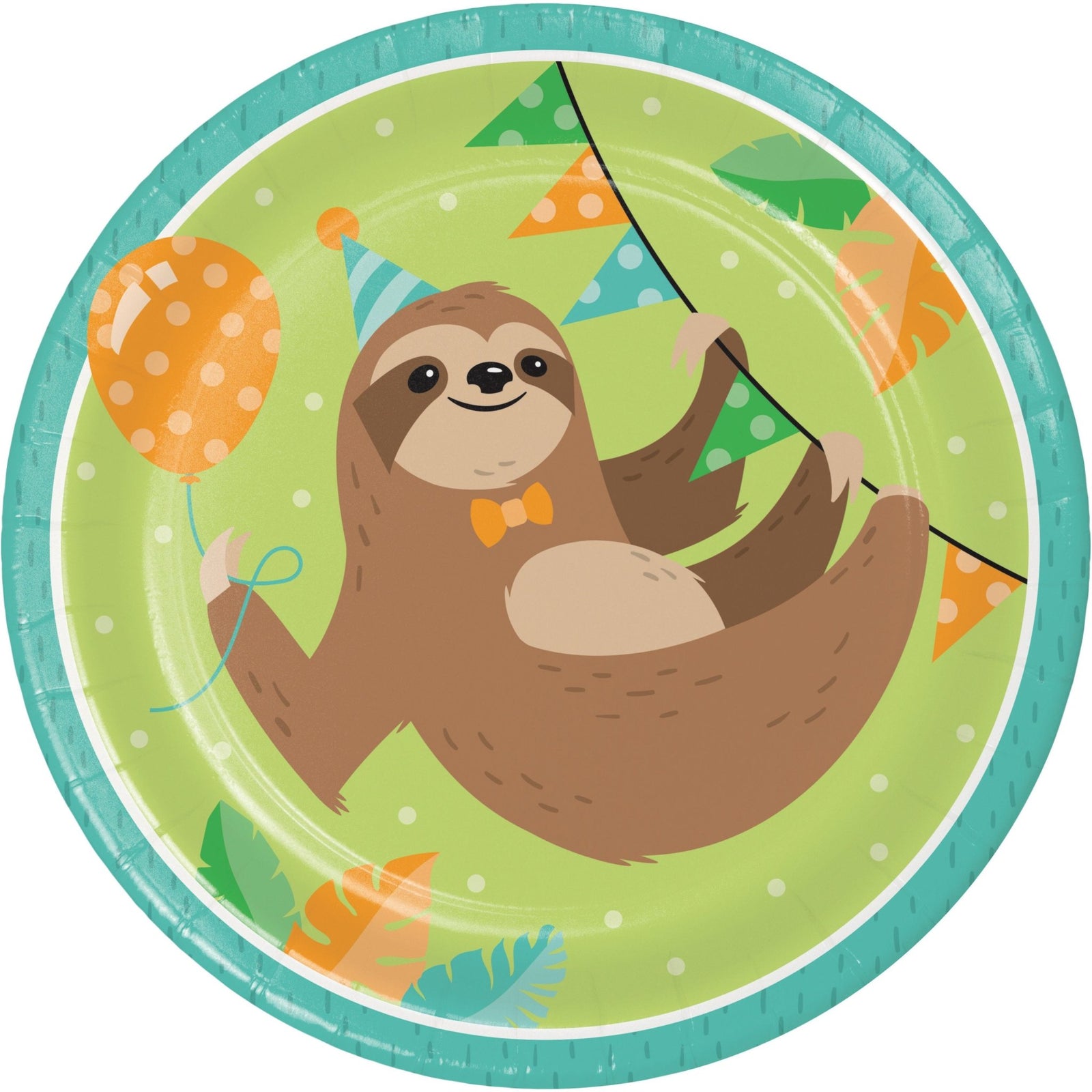 Sloth Party Paper Plates - Stesha Party