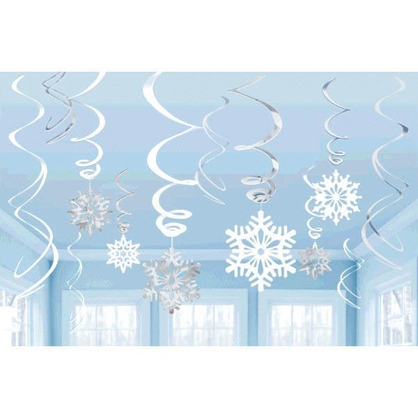 Snowflake Hanging Decorations - Stesha Party