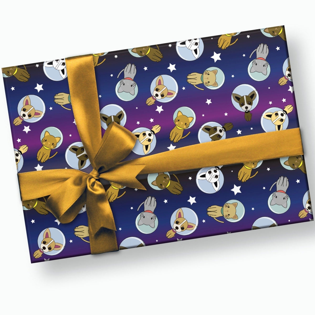 Space Animals Gift Wrap - Stesha Party